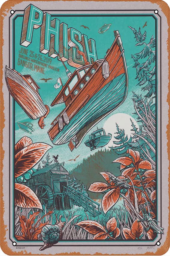 Amazon.com: 12 * 8 INCH Phish Bangor 2019 (Artist Edition) Concert
